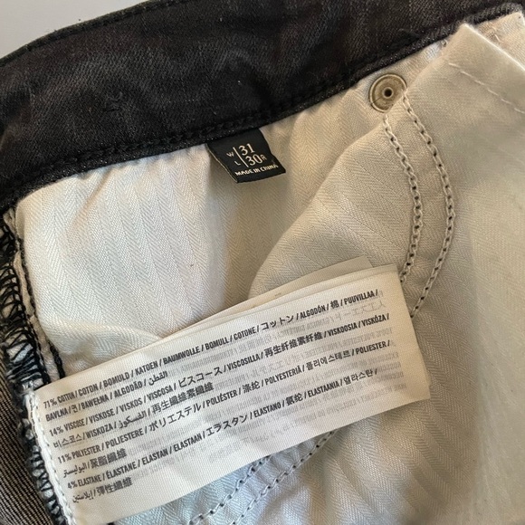 Abercrombie and Fitch Denim Jeans Super Skinny Black Patchwork Distressed 31x30 - Picture 7 of 7